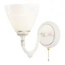 Настенный светильник Arte Milano Am343837 347837/1w wt+g цвет белый