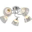 Люстра потолочная Reluce 1382 Rlc_01382-0.3-05_cr 5 ламп 12 м² цвет хром/белый