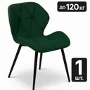 Стул Ваш день 49x79x50 см велюр цвет зеленый 1 шт.