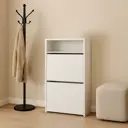 Шкаф для обуви 50х90х17.3 см 2 ящика ЛДСП цвет белый