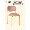 Стул Ваш день 44x81x54 см велюр цвет розовый 1 шт.