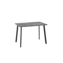 Стол прямоугольный Mamadoma 110x110 см лдсп цвет дымчатая керамика, черный