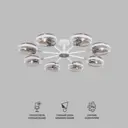 Потолочный светильник в стиле лофт EUROSVET 70121/8 белый