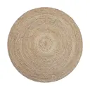 Ковер KREAFORTA Nile круг Ø150 см джут цвет желтый