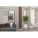 Шкаф распашной Furnistyle Лайф ЛШК-01 40x215x40 см ЛДСП цвет светлое дерево/дуб коричневый табак