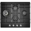 Газовая варочная панель Midea MG697TGB 60 см 4 конфорки цвет черный