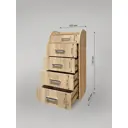 Комод Мебельный двор К-62 5 ящиков 50х43х110 см ЛДСП цвет сонома