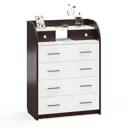 Комод-бюро Мебельный двор Бюро к-6 5 ящиков 80х43х110 см ЛДСП цвет венге/белый