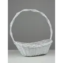 Корзина плетеная Сима-ленд 35x60x58 см ива цвет белый