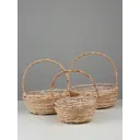 Набор корзин Сима-ленд 46x43x38 см пластик цвет бежевый 3 шт.