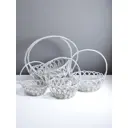 Набор корзин Сима-ленд 52x53x60 см пластик цвет белый 5 шт.