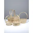 Набор корзин Сима-ленд 35x38x46 см пластик цвет белый 5 шт.