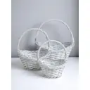 Набор корзин Сима-ленд 34x36x28 см пластик цвет белый 3 шт.