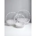 Набор корзин Сима-ленд 30x35x46 см пластик цвет белый 3 шт.