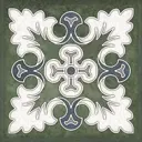 Керамическая плитка Kerlife 1444 15x15см цвет белый, синий