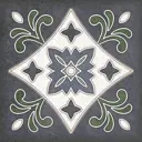 Керамическая плитка Kerlife 1441 15x15см цвет белый, синий