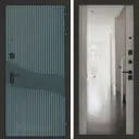 Входная дверь Bunker Бункер BN-13 правый 205x96см цвет веллюто верде/бетон светлый с зеркалом ФЛЗ-1