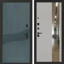 Входная дверь Bunker Бункер BN-13 левый 205x88см цвет веллюто верде/грей софт с зеркалом ФЛЗ-649