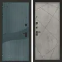 Входная дверь Bunker Бункер BN-13 левый 205x96см цвет веллюто верде/бетон светлый с панелью ФЛ-291