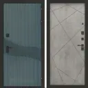 Входная дверь Bunker Бункер BN-13 правый 205x96см цвет веллюто верде/бетон светлый с панелью ФЛ-291