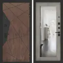 Входная дверь Bunker Бункер BN-14 правый 205x96см цвет орех американский/бетон светлый с зеркалом ФЛЗ-603