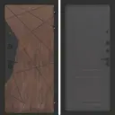 Входная дверь Bunker Бункер BN-14 правый 205x88см цвет орех американский/графит софт с панелью ФЛ-609