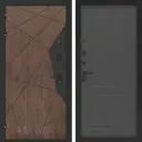 Входная дверь Bunker Бункер BN-14 левый 205x96см цвет орех американский/графит софт с панелью ФЛ-609