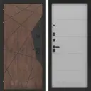 Входная дверь Bunker Бункер BN-14 левый 205x96см цвет орех американский/лайт грей софт с панелью ФЛ-649