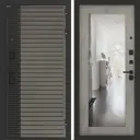 Входная дверь Bunker Бункер BN-15 правый 205x88см цвет веллюто кофе/бетон светлый с зеркалом ФЛЗ-603