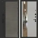 Входная дверь Bunker Бункер BN-15 правый 205x96см цвет веллюто кофе/грей софт с зеркалом ФЛЗ-649