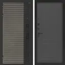 Входная дверь Bunker Бункер BN-15 левый 205x88см цвет веллюто кофе/графит софт с панелью ФЛ-609