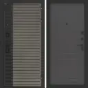 Входная дверь Bunker Бункер BN-15 правый 205x88см цвет веллюто кофе/графит софт с панелью ФЛ-609