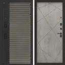 Входная дверь Bunker Бункер BN-15 правый 205x96см цвет веллюто кофе/бетон светлый с панелью ФЛ-291