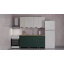 Кухня Лаванда Аленушка 00-00232028а 160x216x60 см ЛДСП цвет зелено-желтый