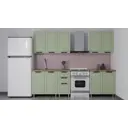 Кухня Лилия Аленушка Н00232028а 200x216x60 см ЛДСП цвет оливковый