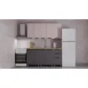 Кухня Лилия Аленушка Н00240388а 160x216x60 см ЛДСП цвет серо-бежевый