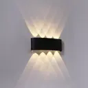 Светильник уличный настенный светодиодный Reluce 86834-9.2-008kt led8x1w bk 8 Вт IP65 цвет черный