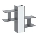 Полка настенная Сима-ленд Лайт 96x74 см ЛДСП цвет серый