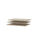 Полка для шкафа Сима-ленд МСП 66.8х47.2х1.6 см ЛДСП цвет дуб золотой 3 шт.