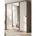 Шкаф-купе Сима-ленд Альянс с 3 дверями 62x200x220 см 10 полок ЛДСП цвет кашемир/крафт серый