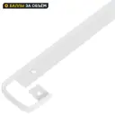 Планка соединительная U-образная R3 60x3.8 см для столешницы 3.8 см цвет белый матовый