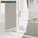 Фальшпанель для кухонного шкафа Ньюпорт 37x76.8 см Delinia ID МДФ цвет топо