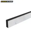 Комплект плинтусов Марола 240x4 см 1 шт 60x4 см 2 шт HPL-пластик цвет серо-белый