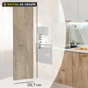 Фасад для кухонного шкафа Зея 29.7x102.1 см Delinia ID ЛДСП цвет коричневый