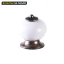 Мебельная ручка-кнопка Larvij белый