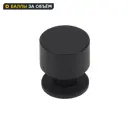 Мебельная ручка-кнопка Ина цвет матовый черный