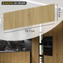 Фасад выдвижного ящика Верея 79.7x25,3 см DELINIA ID ЛДСП цвет Светлое дерево