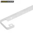Планка соединительная Т-образная R5 60x3.8 см для столешницы 3.8 см цвет белый