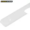 Планка угловая L-образная R5 60x3.8 см для столешницы 3.8 см цвет белый