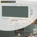 Фасад для кухонного ящика под духовку Инта 44.7x16.7 см Delinia ID МДФ цвет зеленый